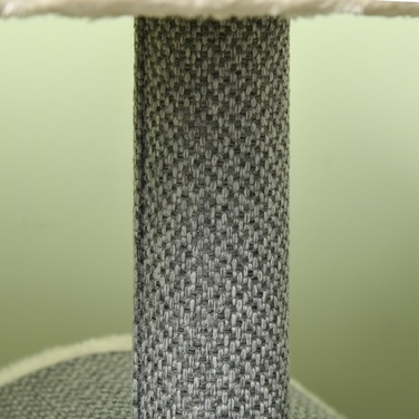 PawHut Cat Tree 104 см Cat Tree з котячою печерою, Кігтеточка для кішок з ігровим м'ячем, Cat Tree з 2 лежачими поверхнями, Лазіння по дереву для кішок до 5 кг, Меблі для кішок, Сизаль, Сірий | Аосом