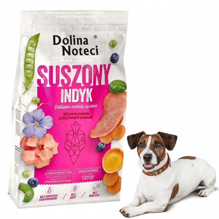 Сухий корм для собак Dolina Noteci Premium з індичкою, 9 кг