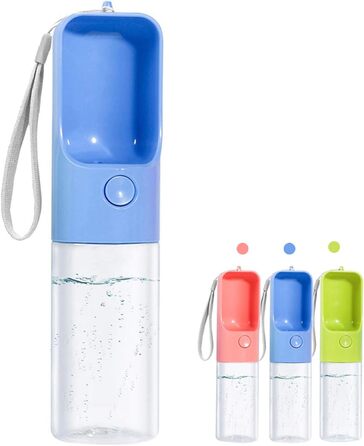 Водяна пляшка для собак MICHETT True Love Sofunii, блакитна, 425 мл, виготовлена з безпечного матеріалу, витікання неможливе, BPA-free