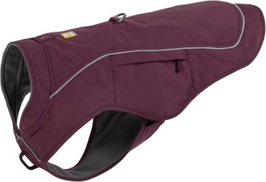 RUFFWEAR Overcoat Fuse: Куртка та шлейка для собак 2-в-1, з флісовою підкладкою, Purple Rain, X-Small