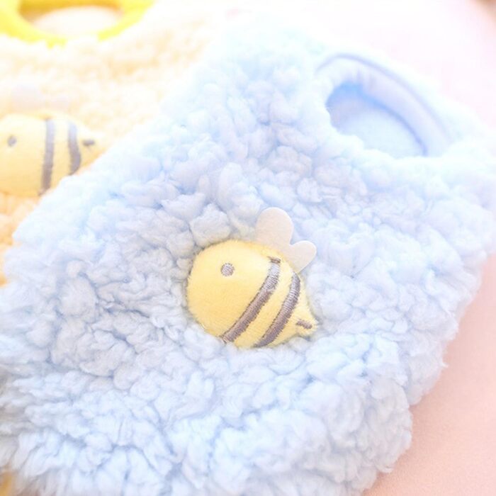 FLAdorepet Комплект одягу для собак та котів (3 шт.) для Чихуахуа, Йоркширського тер'єра, теплий фліс, для зими, для маленьких цуценят, XXS (вага 0,5–0,9 кг)