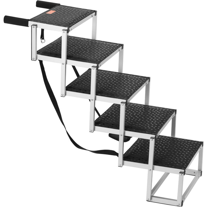 Сходинка для собак VEVOR - 5 сходинок, 77-81 см, для авто, SUV та LKW. Легка та складана, з антиковзким покриттям