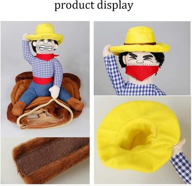 Костюм для собаки Ковбойський стиль: теплий, зручний набір для фотосесій та святкування, XL