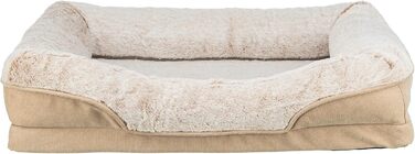 Ортопедичне ліжко для собак TRIXIE Vital Lino, 70x55 см, бежеве - м'яке ліжко з Memory Foam для старших собак