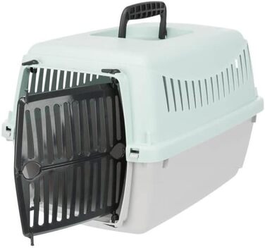 TRIXIE 39804 Транспортувальний бокс для кошенят і цуценят XS, 26×25×39 см, світло-сірий/м'ятний