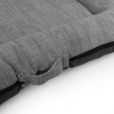 Водонепроникне лежанка для собак, килимок з кодури | Внутрішнє та зовнішнє використання, для маленьких собак | Сірий колір, розмір S: 70 x 50 см