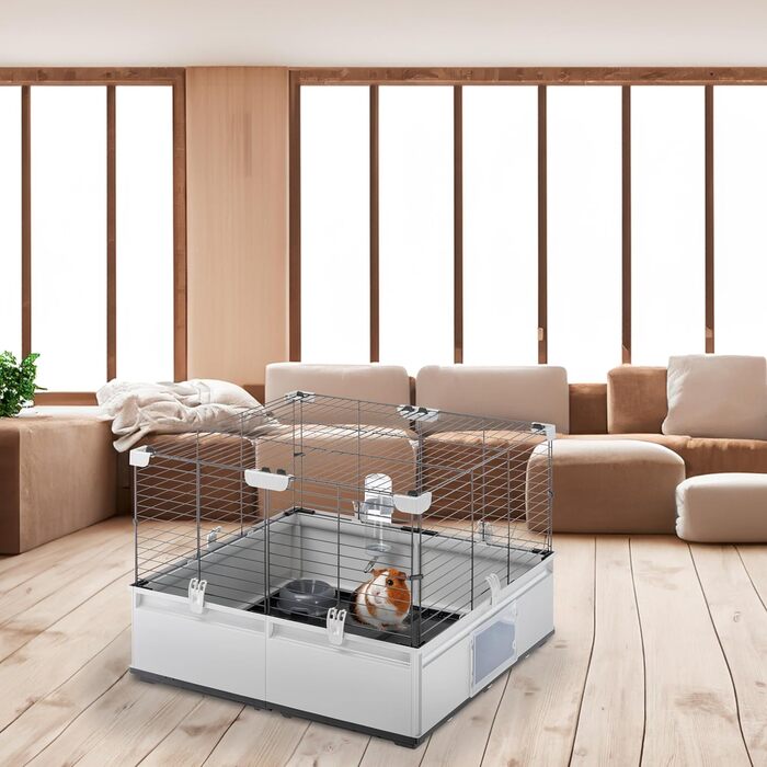 Клітка для кроликів Ferplast Modular 4 розширювана, велика, з аксесуарами 179x72x56 см
