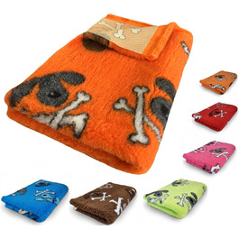 Килимок для собак Elropet Premium: ковзаюча підстилка для собак S/M/L для маленьких та великих собак, Vet Bed, найвища якість (L 160cm X 100cm, Orange)