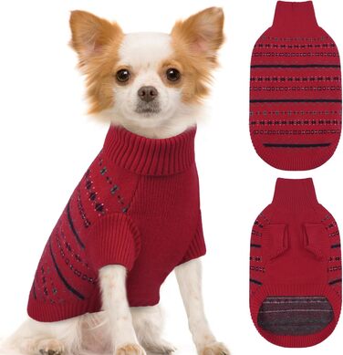 Теплий пуховик для собак великих порід від Atag, м'який зимовий пуховик для собак, дихаючий, з трикотажним коміром, одяг для собак для хлопчиків та дівчаток, морський колір, розмір X-Small, червоний