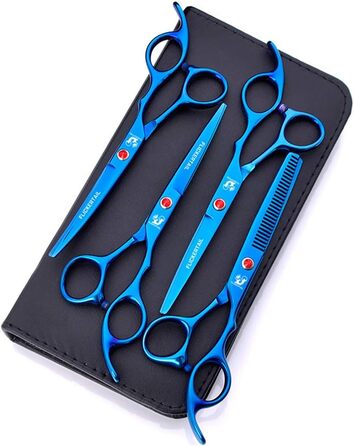 Набір професійних ножиць для грумінгу домашніх тварин 6.0 дюймів, професійний нержавіючий сталь, для грумінгу, салонів та перукарів