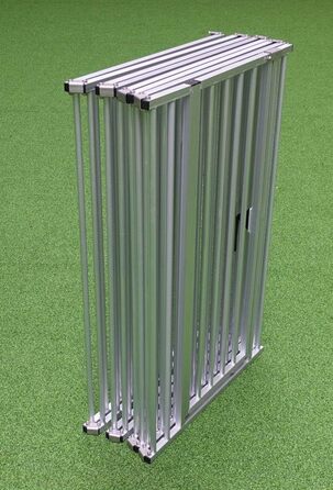 Callieway® Розкладний загін для цуценят ALUZAUN Safety Pro' 8-секційний (100x65 см) для вирощування, заходів та кемпінгу