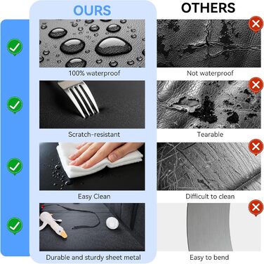 Подовжувач для заднього сидіння автомобіля для собак, PU-шкіра, жорстка основа, чохол на сидіння для собак, автомобільна лежанка для собак, матеріал PU-шкіра, більше місця, витримує 180 кг XL