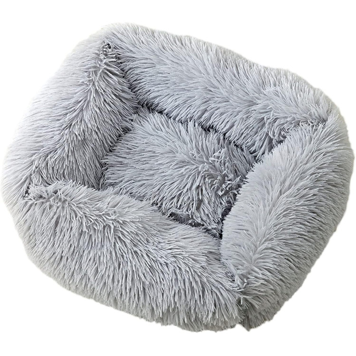 Килимок для собак великий, зручний, теплий, м'який, плюшевий, для глибокого сну. Підходить для собак маленьких, середніх та великих порід (L, 80 x 70 x 18 см, XL(95*72*18cm), світло-сірий)