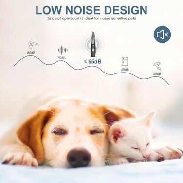 Триммер для собак та котів Ankilo 2-в-1 з пилососом, 6000 об/хв, USB, для догляду за лапами та очима