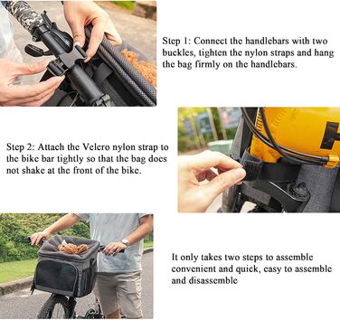 Велосипедний кріплення для собак | Кошик для собак на велосипед, знімний кріплення, аксесуари, сумка-переноска, дихаючий матеріал, для походів, кемпінгу