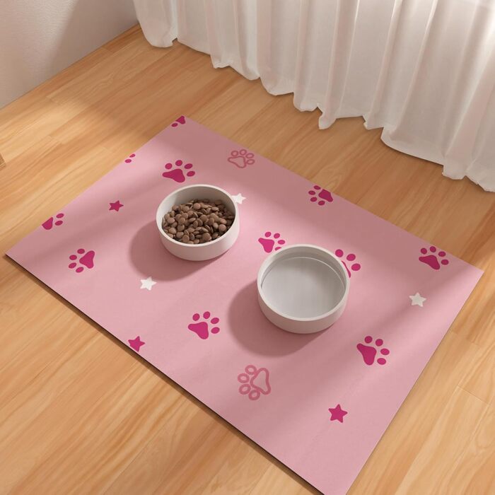 Килимок для годівлі собак Bleswin 30x50 см, водопоглинаючий, антиковзний, коричневий