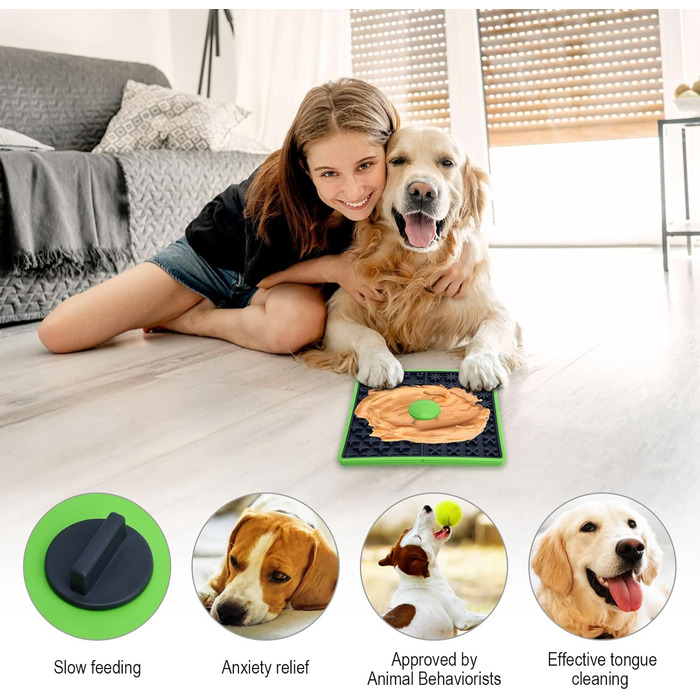 Килимок для годівлі собак у клітці, килимок для собак, годівниця з арахісової пасти, тренувальний килимок для цуценят, повільне годування (1 шт., помаранчевий) Помаранчевий/Західний колір у зигзаг (Sunset Chevron)