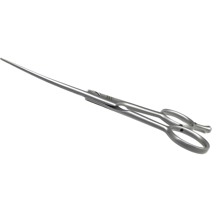 Професійна ножиця для собак, вигнута, SOLINGEN, з гачком, мікрозубці, 15 см