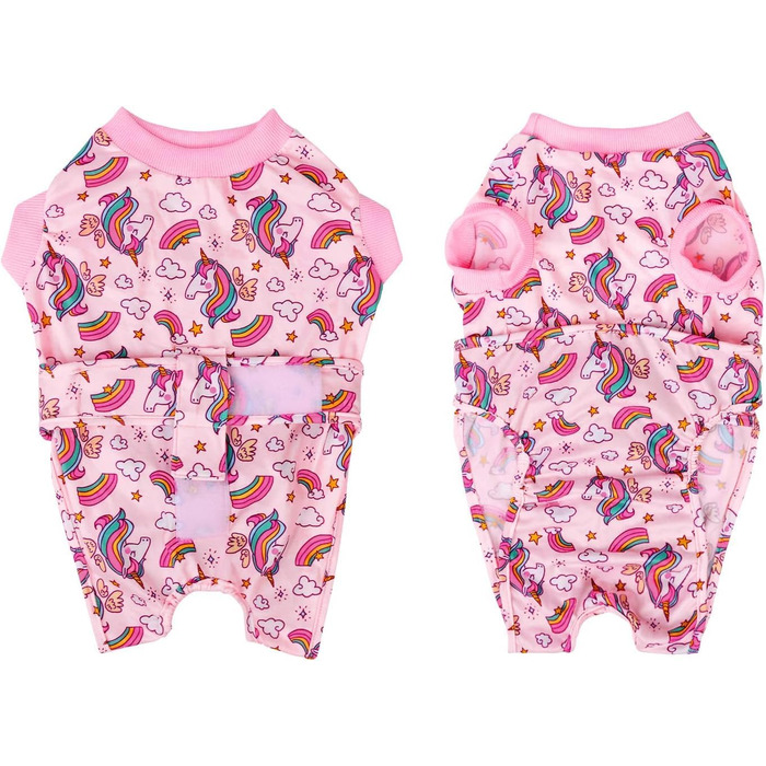 Захисний одяг CuteBone для собак та котів після операції: комбінезон зі швами зі стразами 