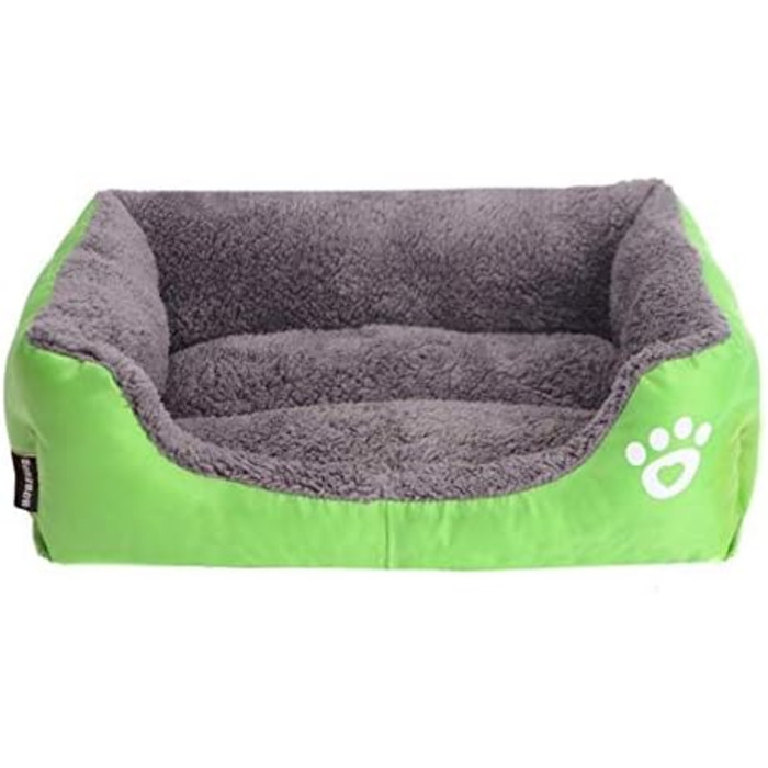 Ліжко для собак, подушка для тварин, кошик для котів, ліжко для собак, місце для сну, розміри S-X (XL, зелений)