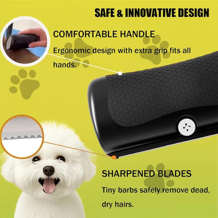 Груміфі Пет Кер Щітка для догляду за шерстю собак, Mr Waggy Tails Щітка для видалення шерсті (2 шт.)