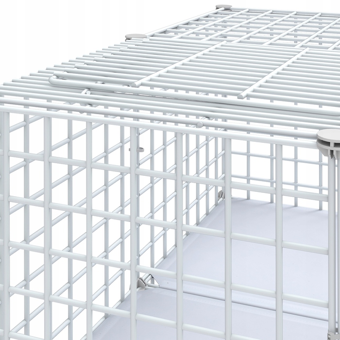 Клітка для котів домашня, металевий вольєр на 4 рівні з 3 сходами, 107x72x142см