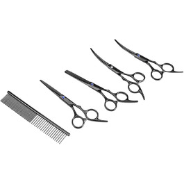 Набір професійних ножиць для грумінгу собак, 7 шт. - грумінг, стрижка, догляд за шерстю