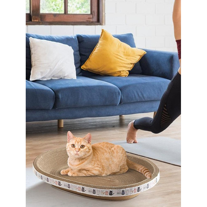 Килимок-крісло для котів з картонної гофрованої поверхні (2 шт.)