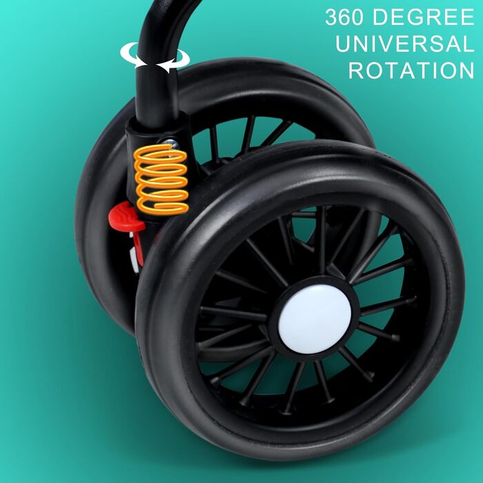 Візок для собак 4 колеса, регульована висота, з тримачем для напоїв та сіткою, переноска для тварин, складний, для подорожей, візок для домашніх тварин з дахом, що регулюється на 180 градусів