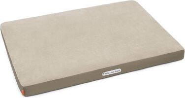 Ортопедичний лежак для собак Doctor Bark з флісовою поверхнею, великий (L - 100x70 см, бежево-золотистий)