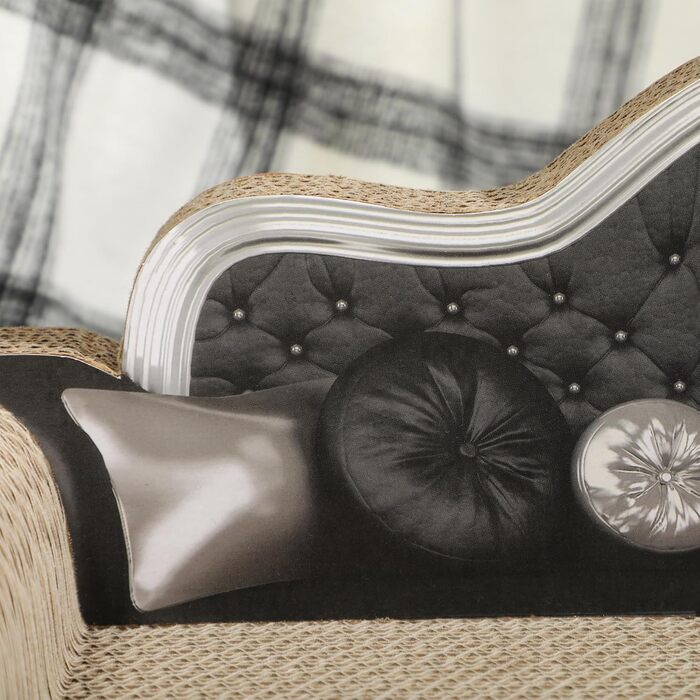 Кігтеточка PawHut для котів 2-в-1 з софою та котячою м'ятою, 56,5x24x26 см, коричнева