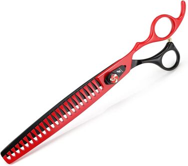 Професійна витончувальна та доглядова ножиці для собак та котів, 8.0 дюймів, з зубчастими лезами