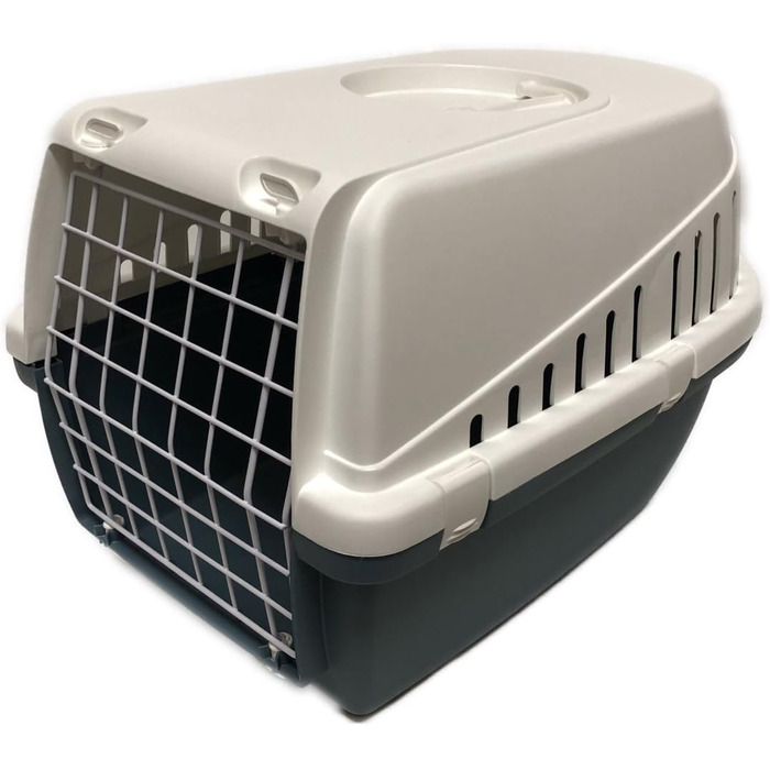 Транспортна переноска Savic Trotterbox 1, блакитно-біла, 48 x 33 x 31 см