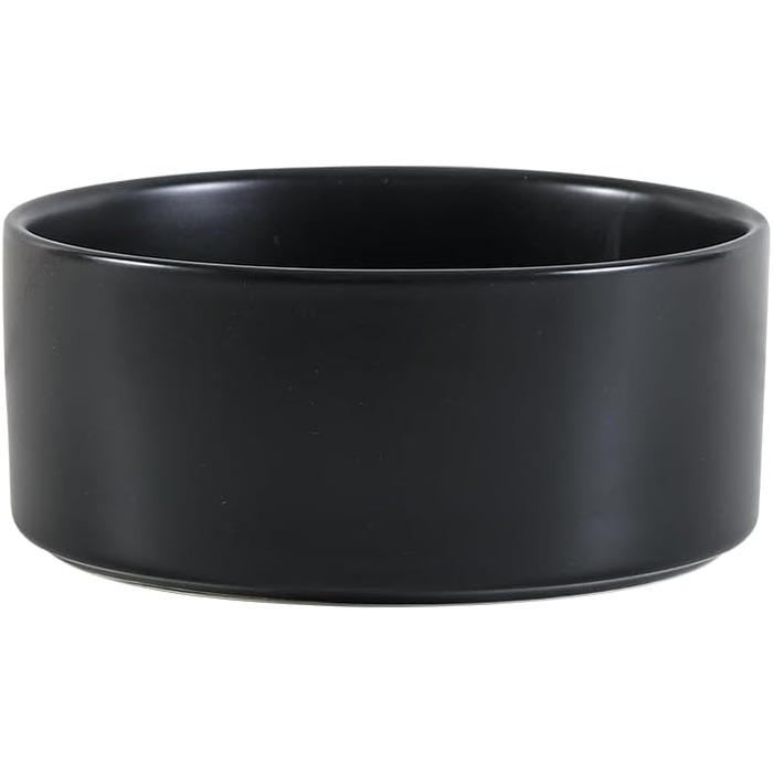 Керамічна миска для собак, миска для корму для собак, неслизька миска для маленьких та середніх собак, миска для води для великих котів, керамічна миска для корму та води, 15 см, 320 г / 720 мл, білий, 15,5 см Ø / 0.72 л (глибока)