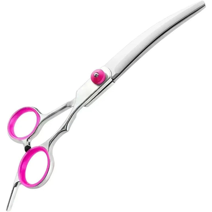 Професійна ножиця для грумінгу собак, 6.5 дюймів, набір з нержавіючої сталі 4 в 1 (витончення, пряма, вигнута)