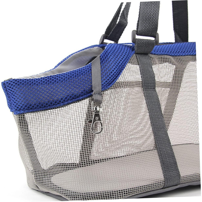 Сумка-переноска для собак Milisten з нейлону та сітки, легка та дихаюча, для активного відпочинку, подорожей та прогулянок з маленькими собаками та котами (блакитна)