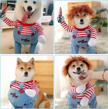 Костюм на Хелловін для собак, одяг для домашніх тварин, жахливий костюм для собак, вечірковий одяг для собак, для середніх та великих собак XL