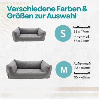 Ліжко для собак та котів Odolplusz, зелений, розмір M (70 x 60 см) | М'яке ліжко-корзина з бортиками