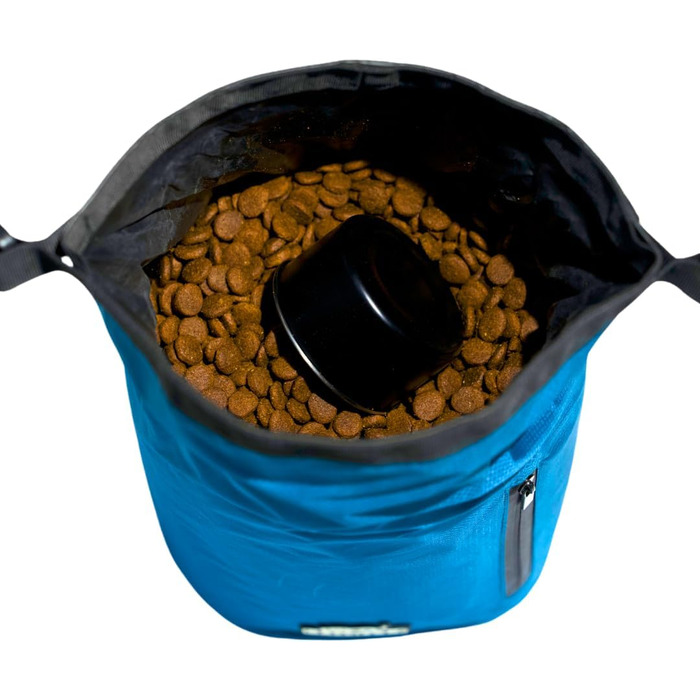 Сумка для корму для собак Callieco з лопаткою та кишенею на блискавці, водонепроникний контейнер для дому, подорожей на авто, кемпінгу, перевезень авіакомпаніями та іншого (Зелений, 32 чашки)