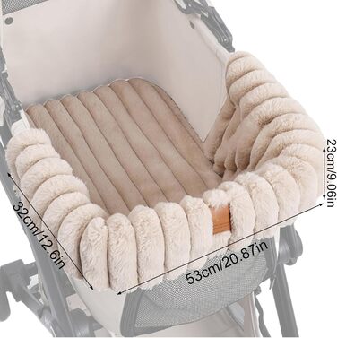 Підкладка для візка для собак/дітей - тепла, м'яка, миється | З магнітною застібкою для дому, подорожей, котів, цуценят, всередині та зовні