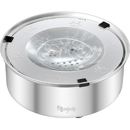 Нержавійна миска для води для собак Nayelf, 1л, анти-салю, не слизька, не протікає, для маленьких та середніх собак