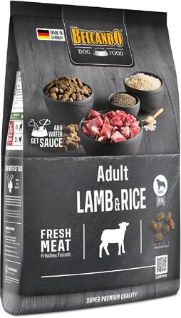 Сухий корм для дорослих собак BELCANDO Adult Lamb & Rice з ягнятиною та рисом для чутливого травлення, 12.5 кг