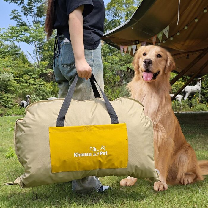 Водонепроникний килимок для собак на дачу, кемпінг та подорожі, L, денім блакитний