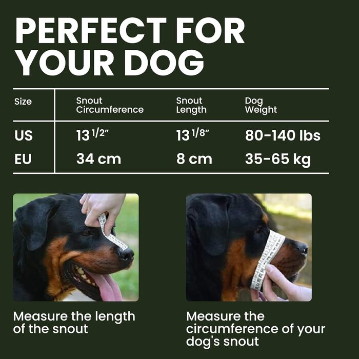 Намордник для ротвейлера BRONZEDOG, регульований, міцний, з неіржавної сталі та ПВХ, шкіряні ремінці, дихаючий, для тренувань, запобігає укусам