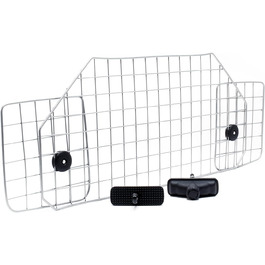 Автомобільна перегородка для собак Wiltec, регульована висотою 72-136 см, шириною 118-128,5 см, універсальна для багажника