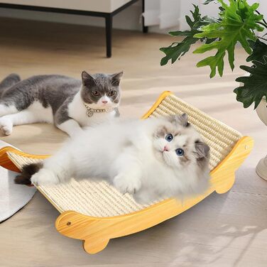 Кігтеточки для котів: кігтедрапки, ліжка, дивани, ігровий комплекс з сизалю (великий та маленький)