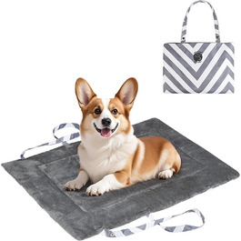Водонепроникний килимок для собак Pawsse 80 x 60 см, для подорожей, авто, кемпінгу, миється, складається