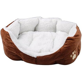 М'яке ліжко для собак та котів Yahee: ліжко-корзина для тварин (колір: коричневий)