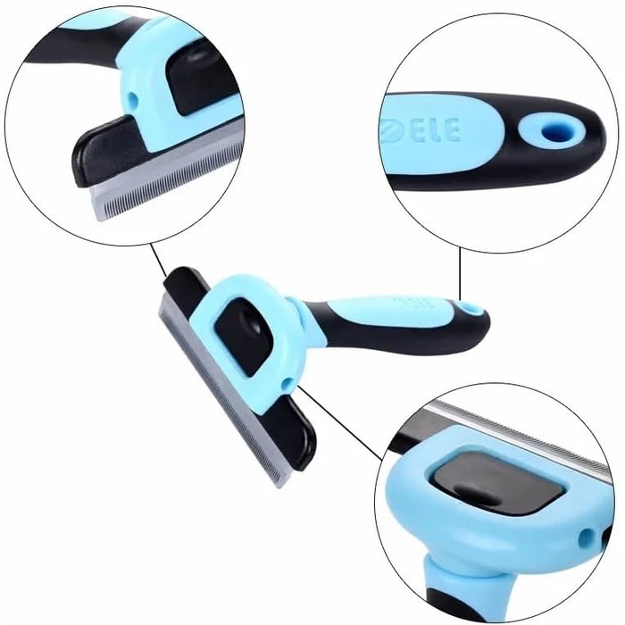 Щітка для собак, професійна для догляду за шерстю, інструмент для грумінгу, синій колір, 7 см