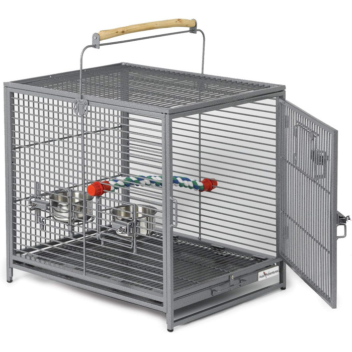 Клітка-переноска для птахів Midwest Homes for Pets Poquito, 48 x 39,5 x 60 см, з жердками та годівницями з нержавіючої сталі